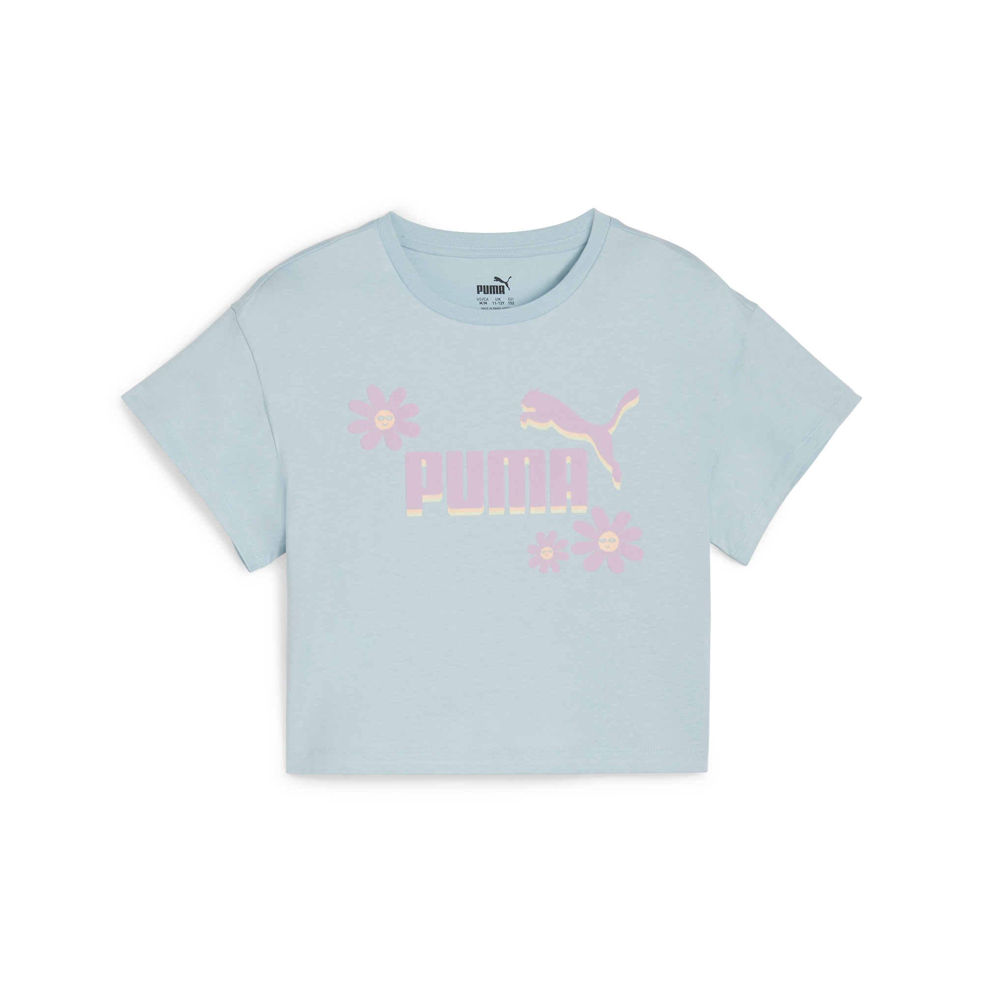 PUMA 大童基本系列Summer Flower短版T恤