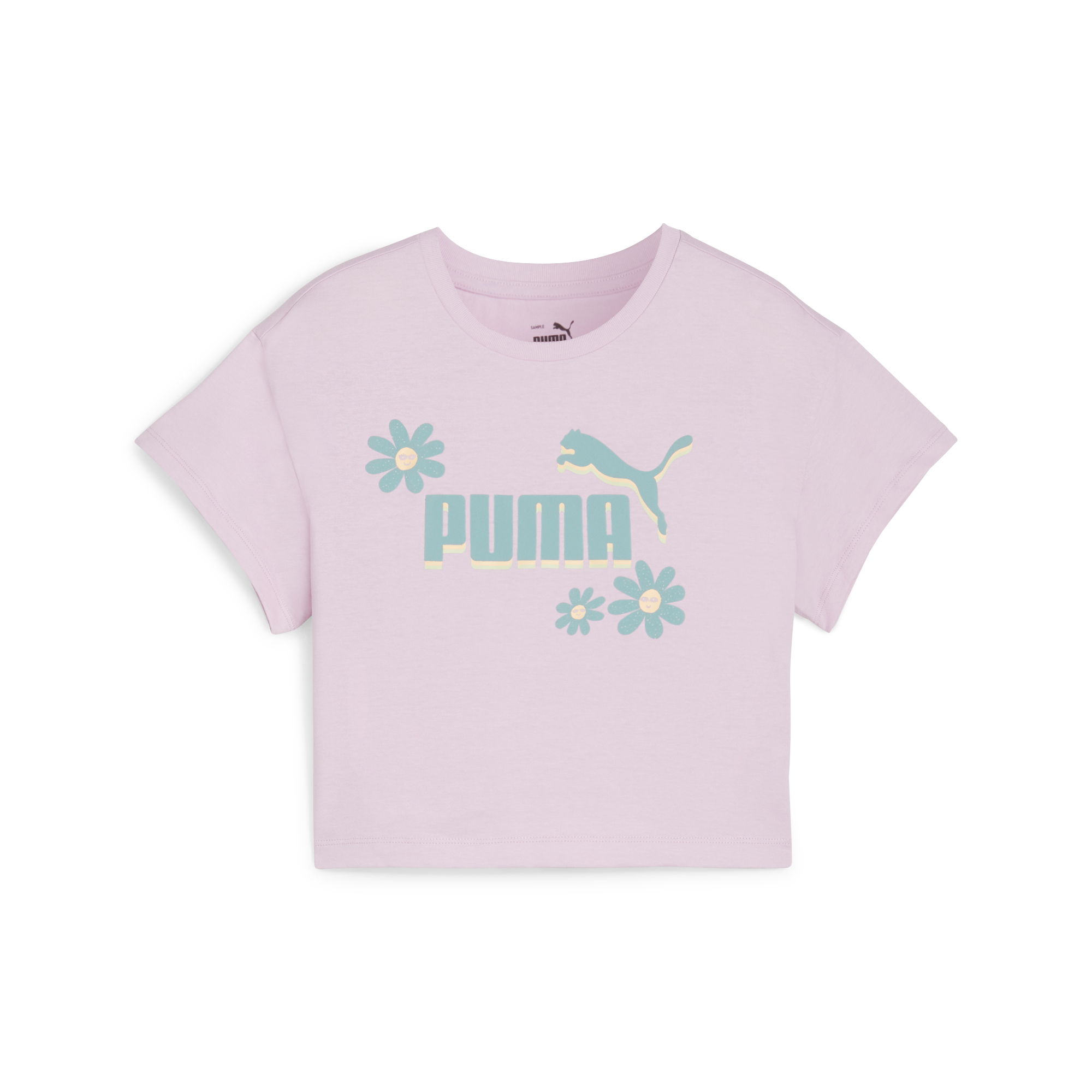 PUMA 大童基本系列Summer Flower短版T恤