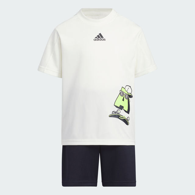 Adidas, boy, clothes, girl, STREET SPORTS, 套裝, 小女,  機能, 短袖, open for kids