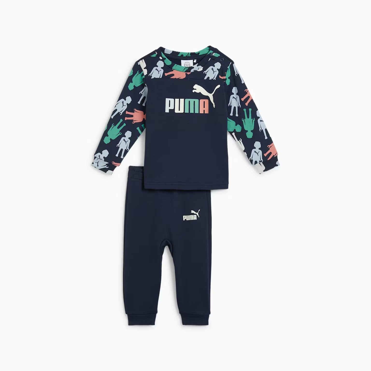 PUMA PLAYMOBIL嬰童圓領衫+長褲組