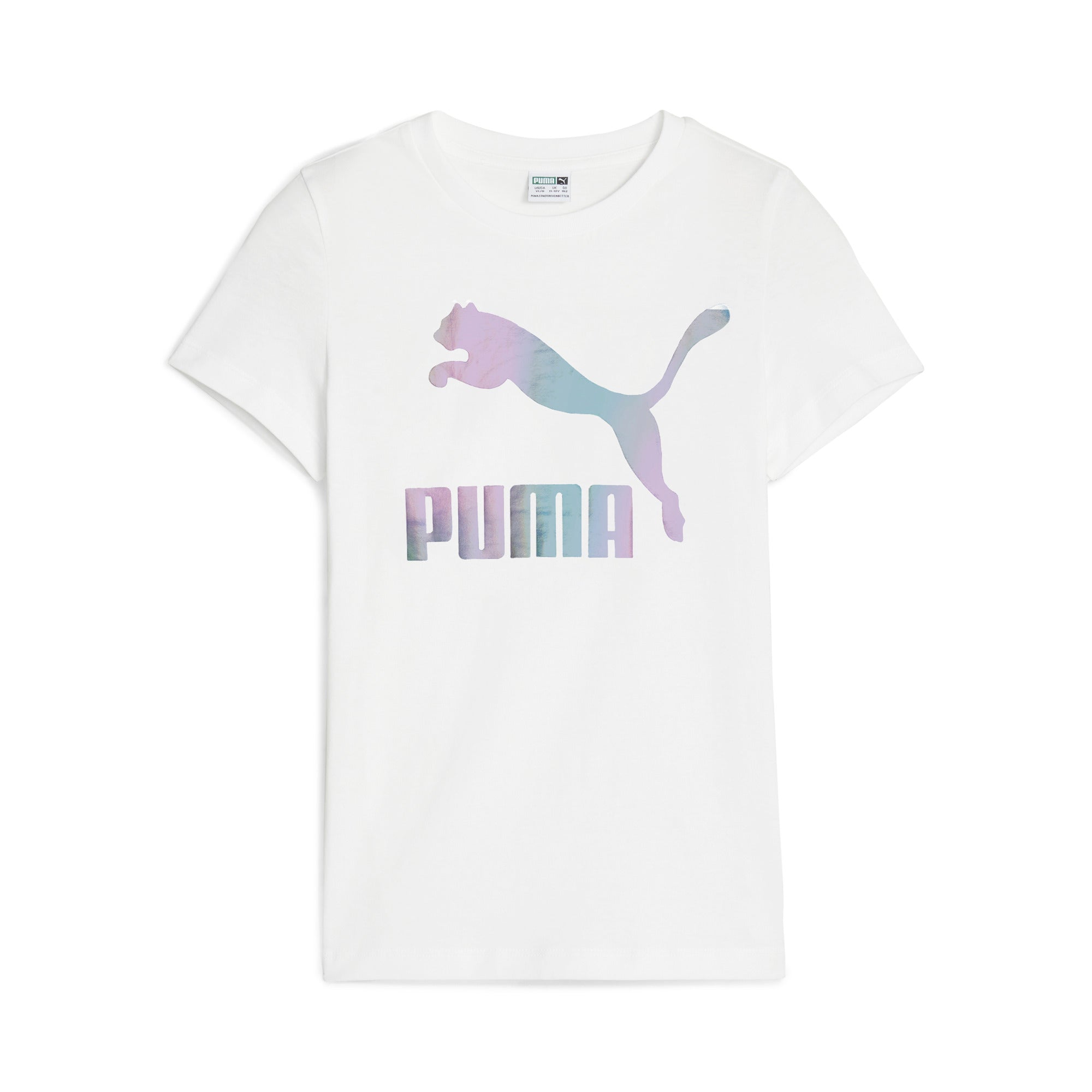 PUMA 大童基本系列 Classics虹彩Logo短袖T恤