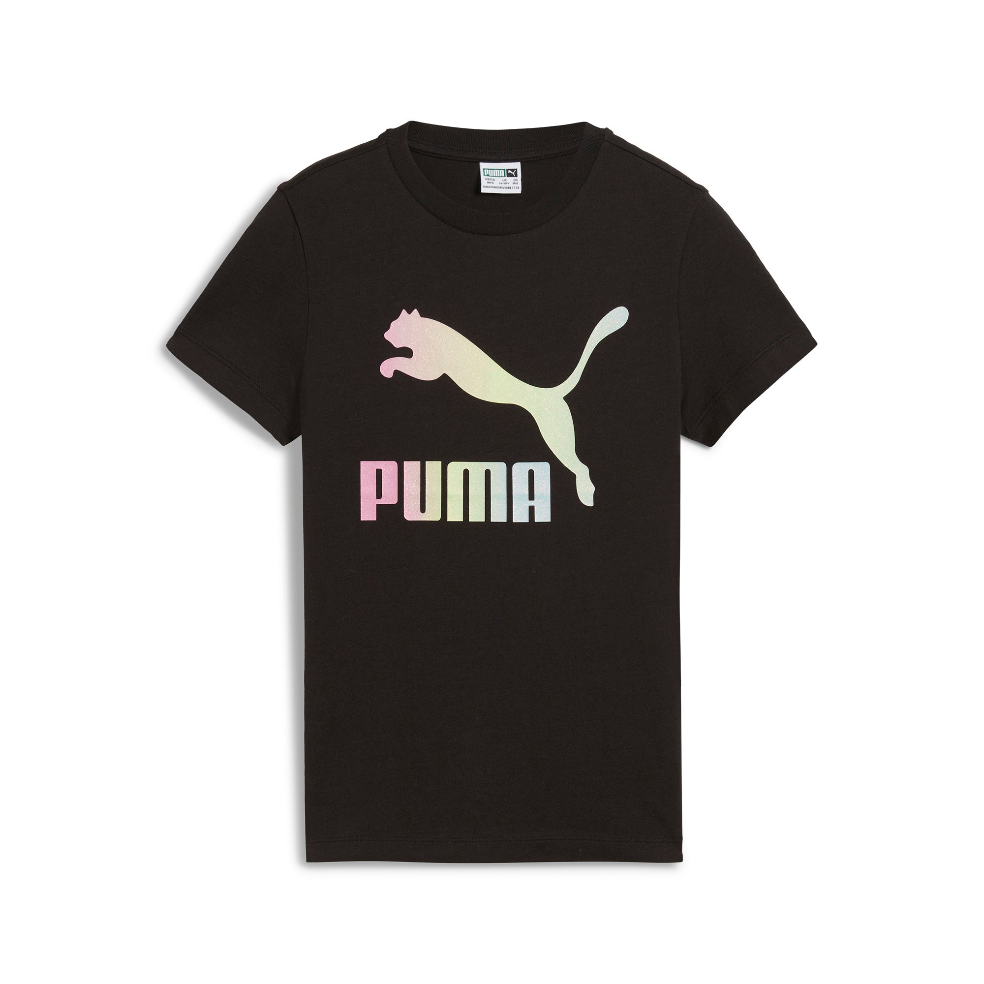 PUMA 大童基本系列Classic Shiny Logo短袖T恤