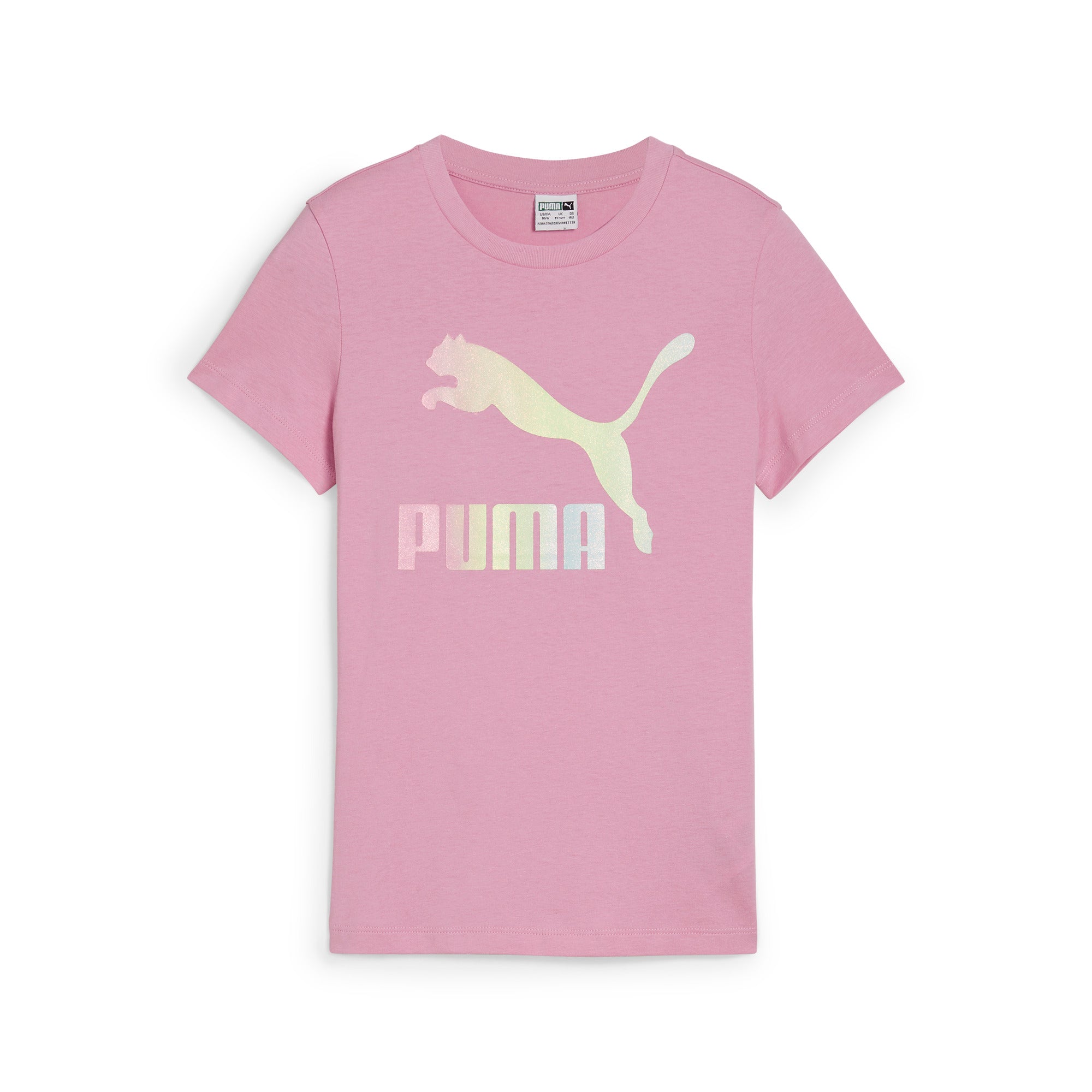 PUMA 大童基本系列Classic Shiny Logo短袖T恤