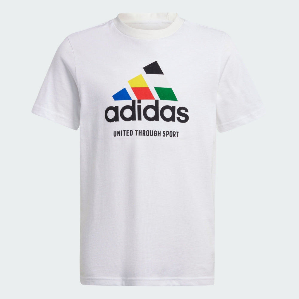 adidas 大童TIRO NATIONS 奧運短袖上衣