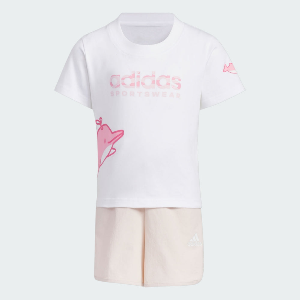 adidas 女小童AP 運動套裝