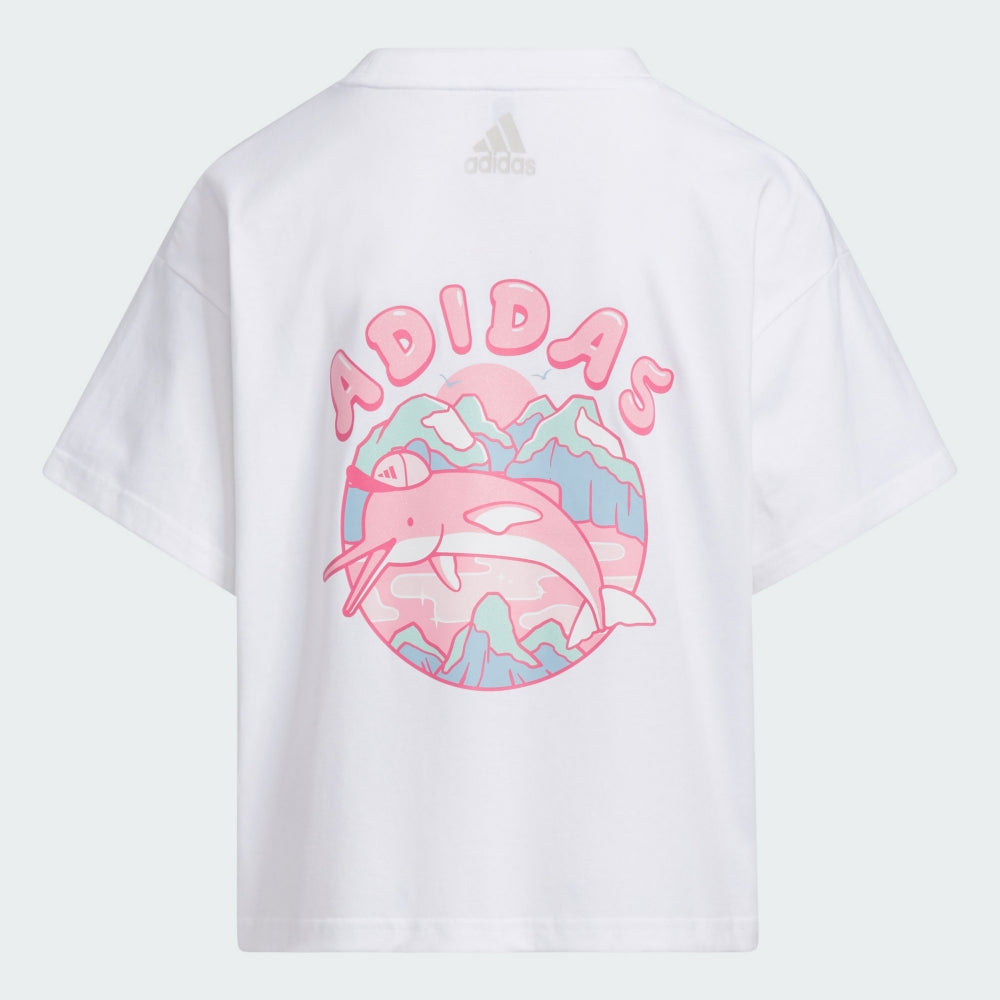 adidas 大童海豚短袖上衣