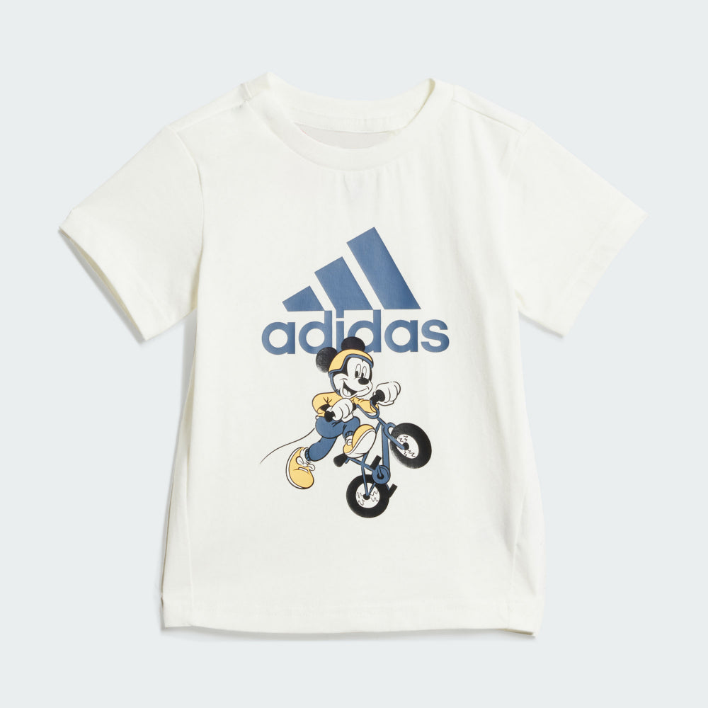 adidas 嬰童米奇棉質短袖套裝