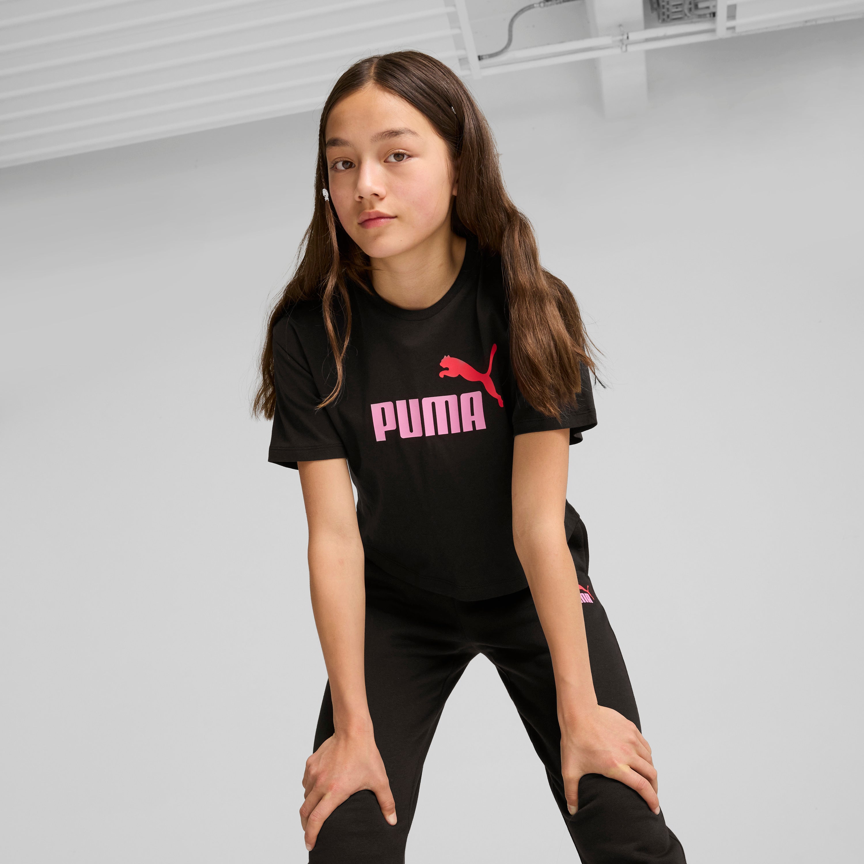 【PUMA】 女童基本系列Ess+短版T恤