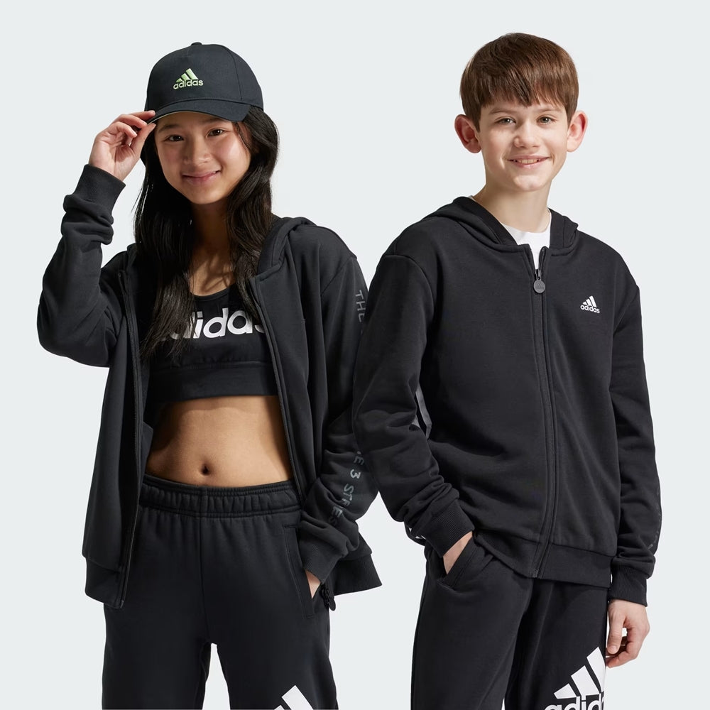 adidas 大童毛巾連帽外套