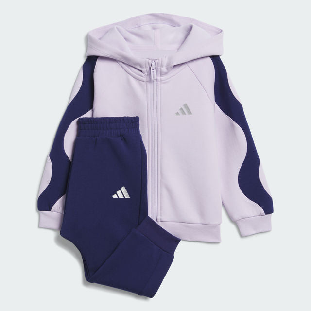 adidas 小童長款連帽外套套裝