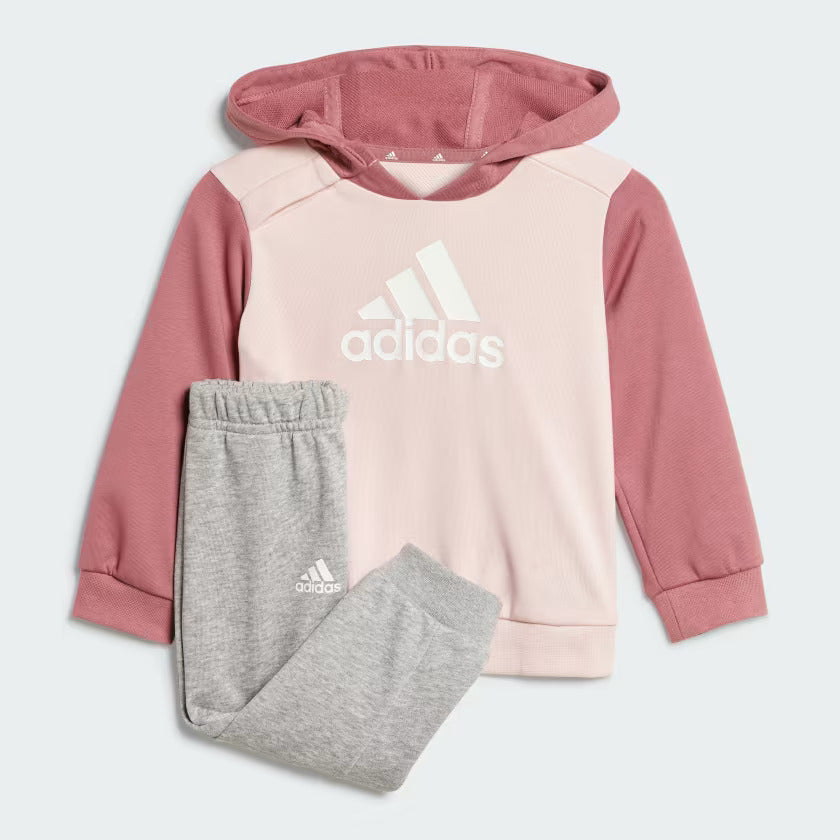 【adidas】 嬰童棉質毛巾連帽套裝